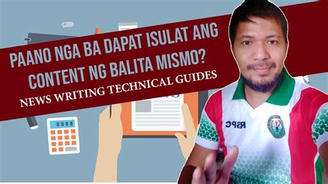 paano gumawa ng balita|TUTORIAL: PAANO SUMULAT NG NILALAMAN NG BALITA .